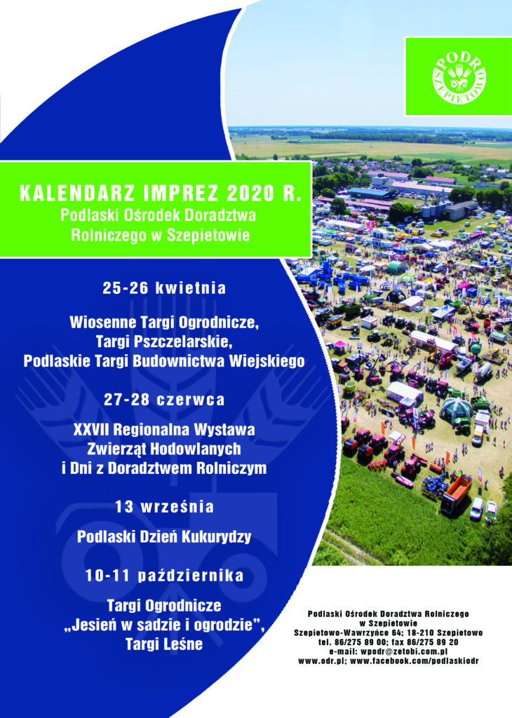 Kalendarz imprez PODR Szepietowo
