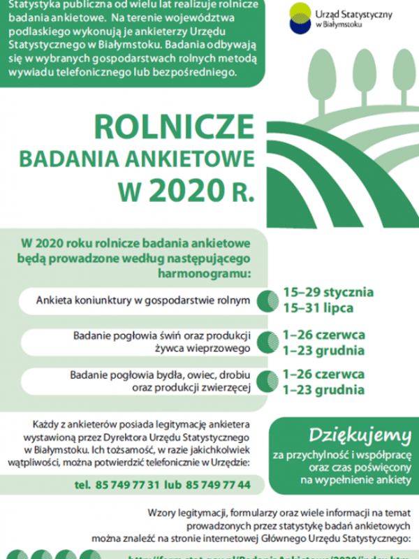 Rolnicze badania ankietowe GUS