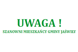 Nowe stawki opłat za gospodarowanie odpadami komunalnymi na terenie Gminy Jaświły