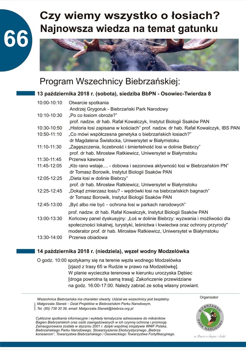 66. Wszechnica Biebrzańska 13-14.10.2018
