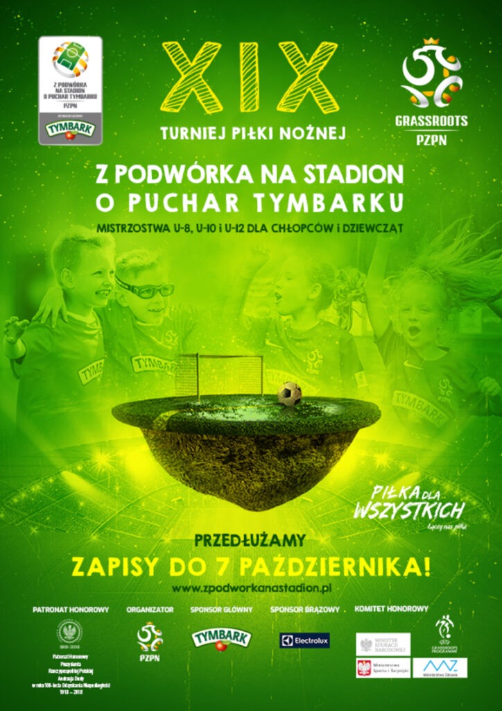 Rejestracja do Turnieju "Z podwórka na stadion o Puchar Tymbarku"