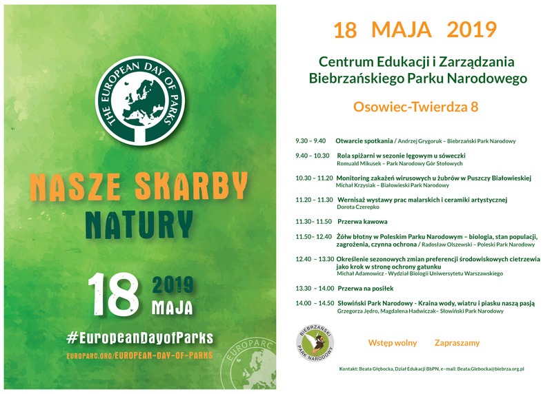 BbPN zaprasza na Europejski Dzień Parków Narodowych