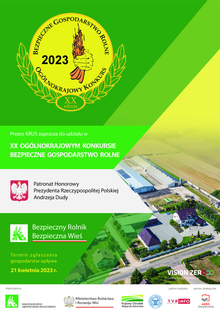Jubileuszowa edycja Ogólnokrajowego Konkursu Bezpieczne Gospodarstw Rolne