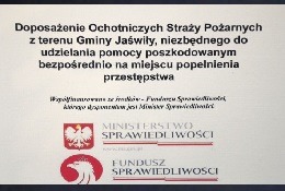 Przekazanie sprzętu zakupionego z Funduszu Sprawiedliwości