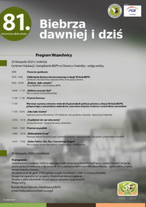 Biebrzański Park Narodowy zaprasza w dniach 25 - 26 listopada 2023 r. na 81. Wszechnicę Biebrzańską pt. „Biebrza dawniej i dziś"