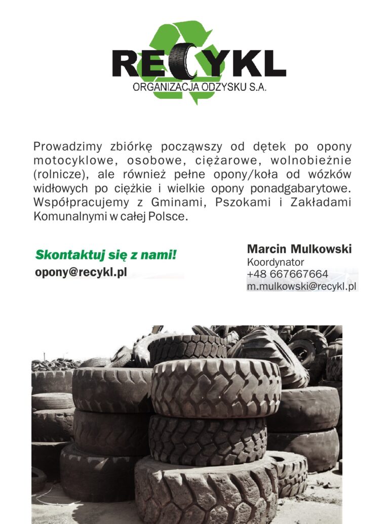 Informacja o zbiórce zużytych opon