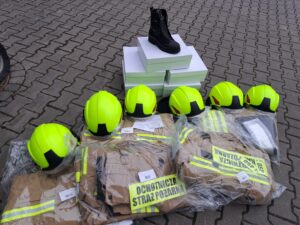 Zakupy OSP w Bobrówce ze środków prewencyjnych udzielonych prze PZU Życie SA