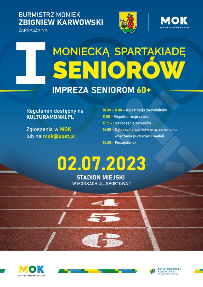 Zaproszenie na I Moniecką Spartakiadę Seniorów