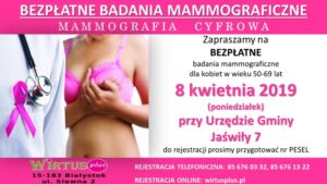 Bezpłatne badanie mammograficzne