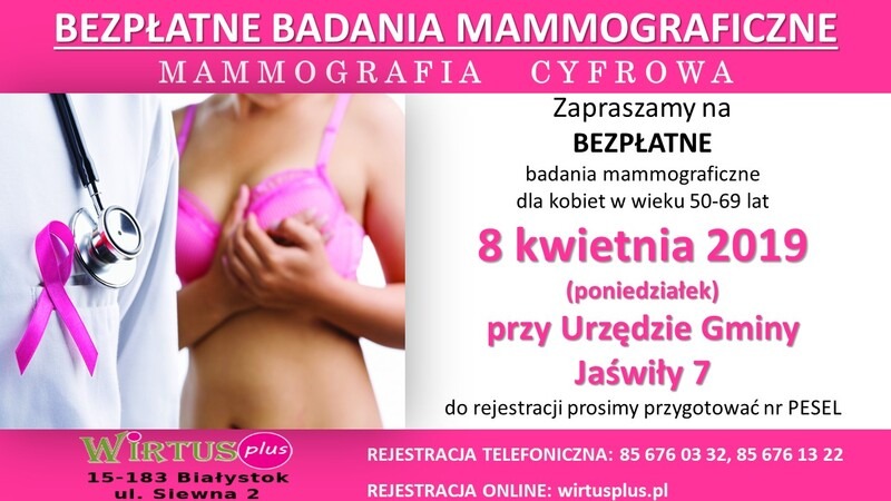 Bezpłatne badanie mammograficzne