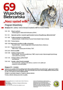 BbPN zaprasza na 69 Wszechnicę Biebrzańską pt. "Nasz sąsiad wilk"