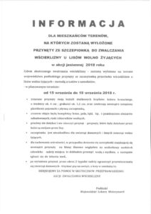 Informacja dla mieszkańców