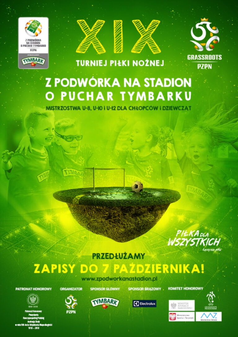 Rejestracja do Turnieju "Z podwórka na stadion o Puchar Tymbarku"